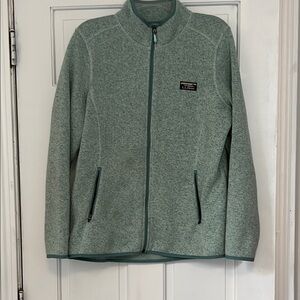 L.L. Bean Green Full-Zip Sweatshirt